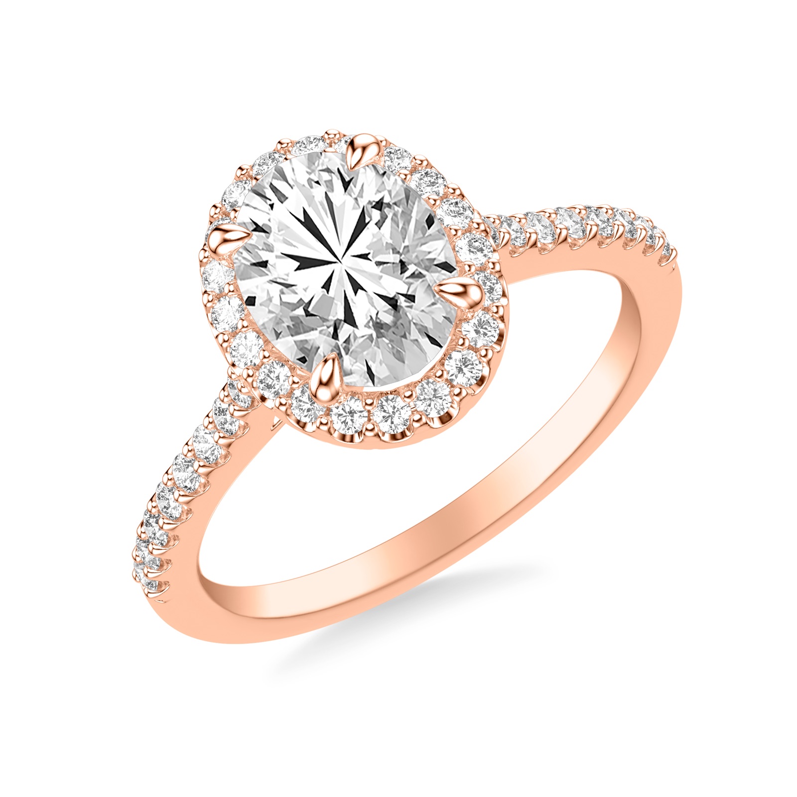 Thalia Oval · Rose Gold