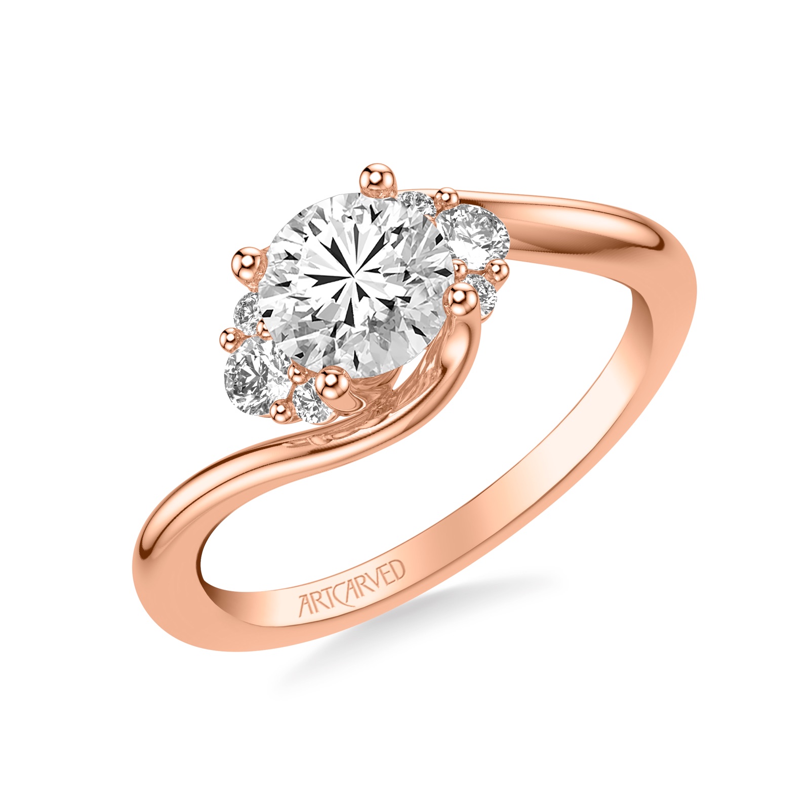 Ulyssa Round · Rose Gold