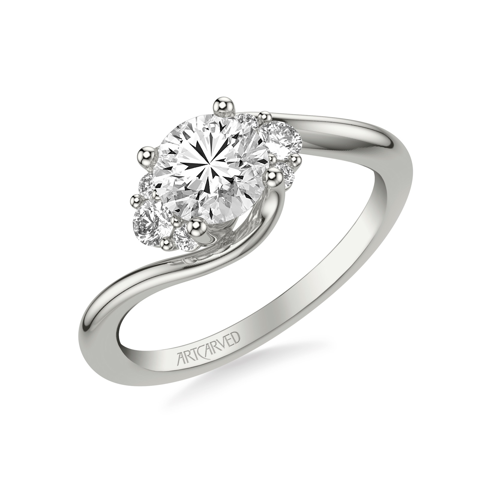 Ulyssa Round · White Gold