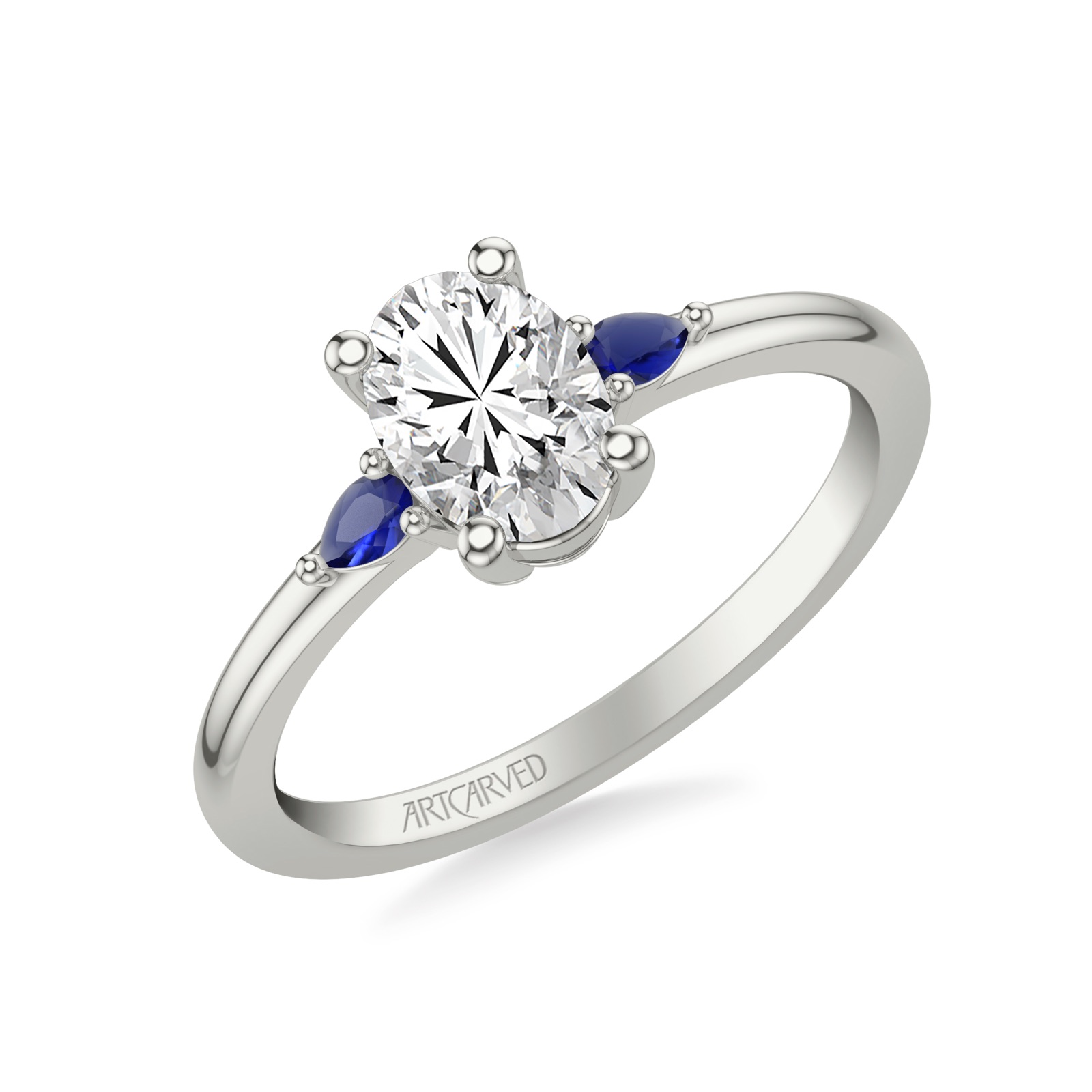 Amara Emerald · White Gold