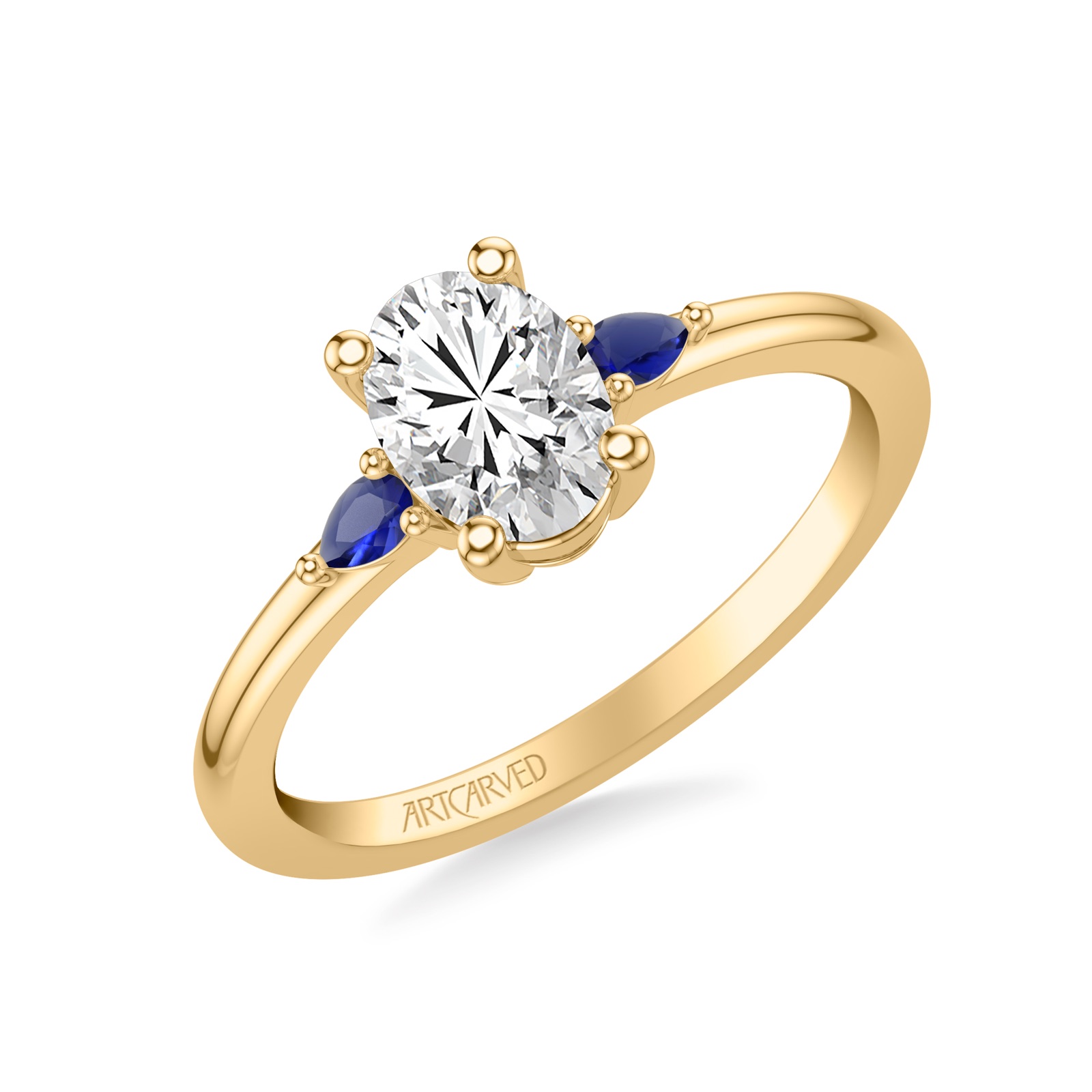 Amara Emerald · Yellow Gold