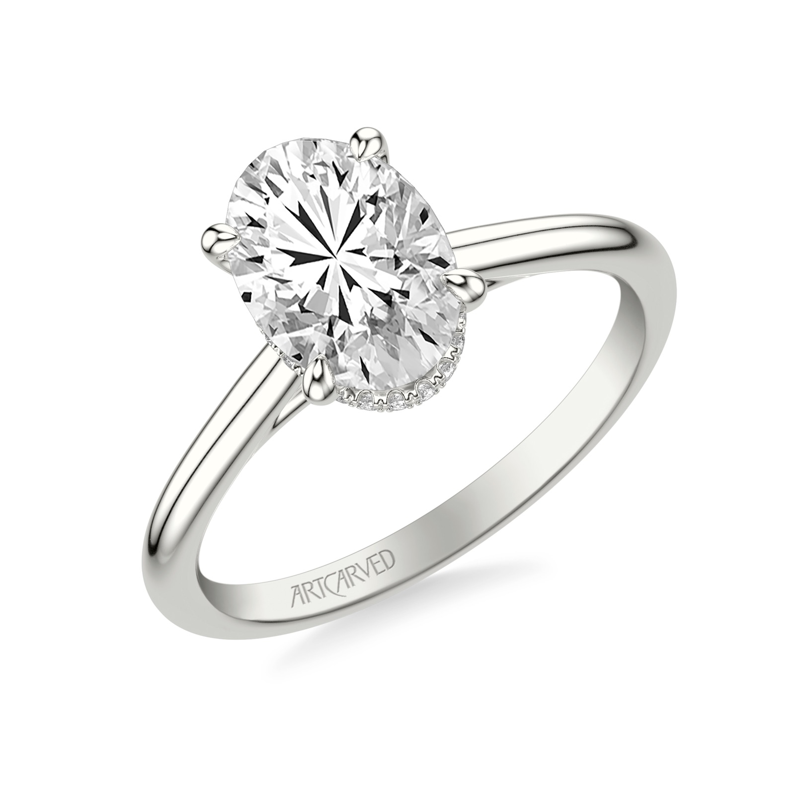 Juliette Oval · White Gold