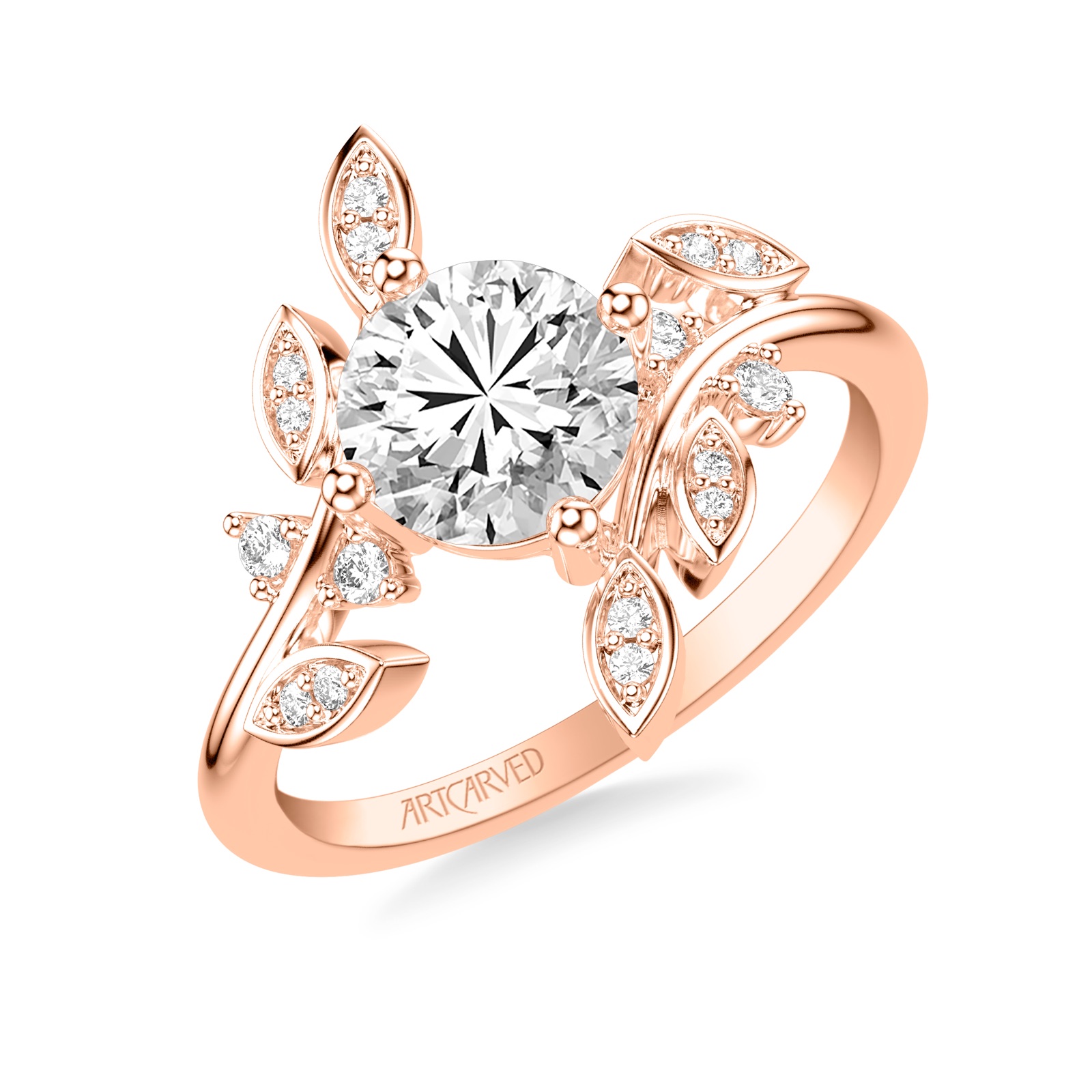 Margaux Round · Rose Gold