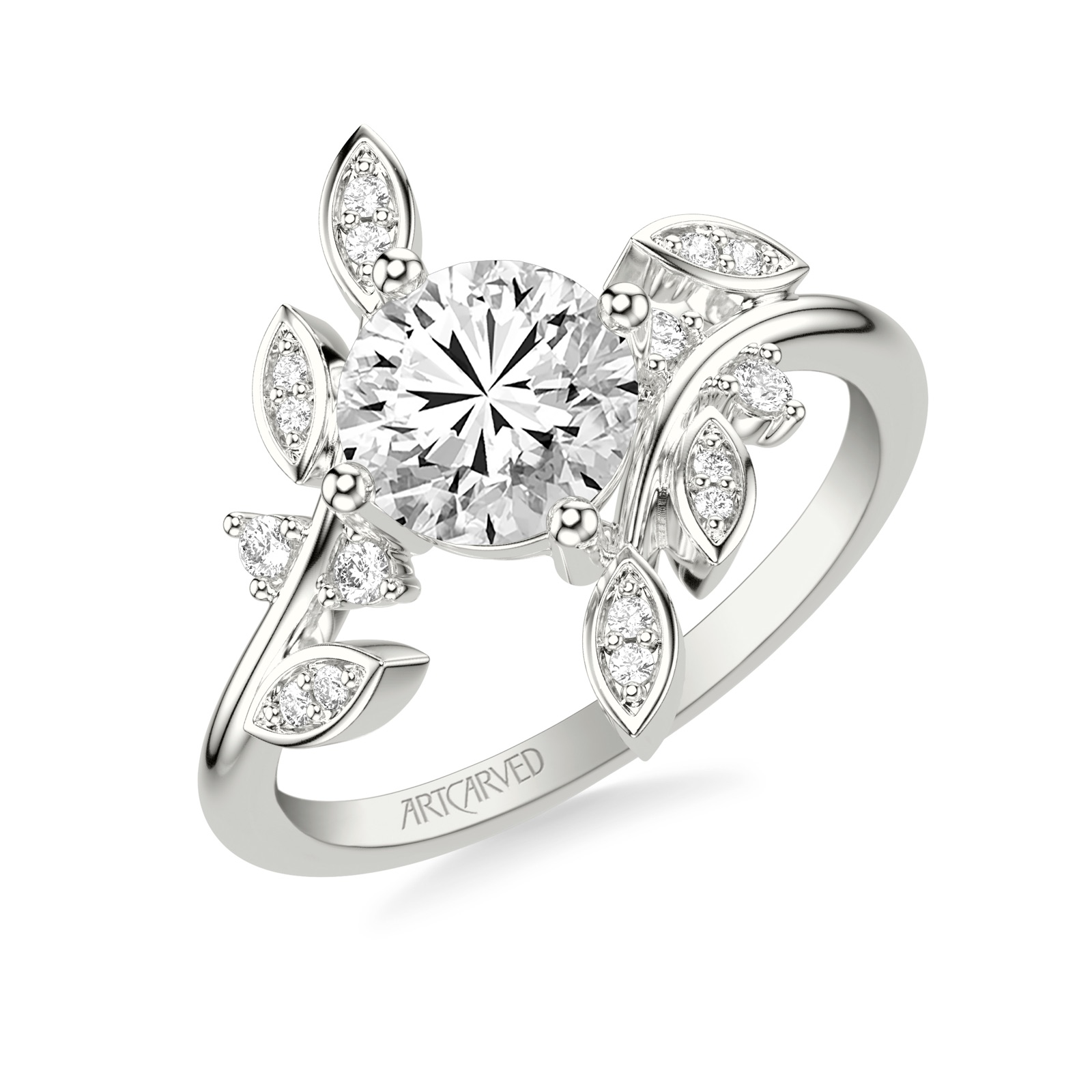 Margaux Round · White Gold