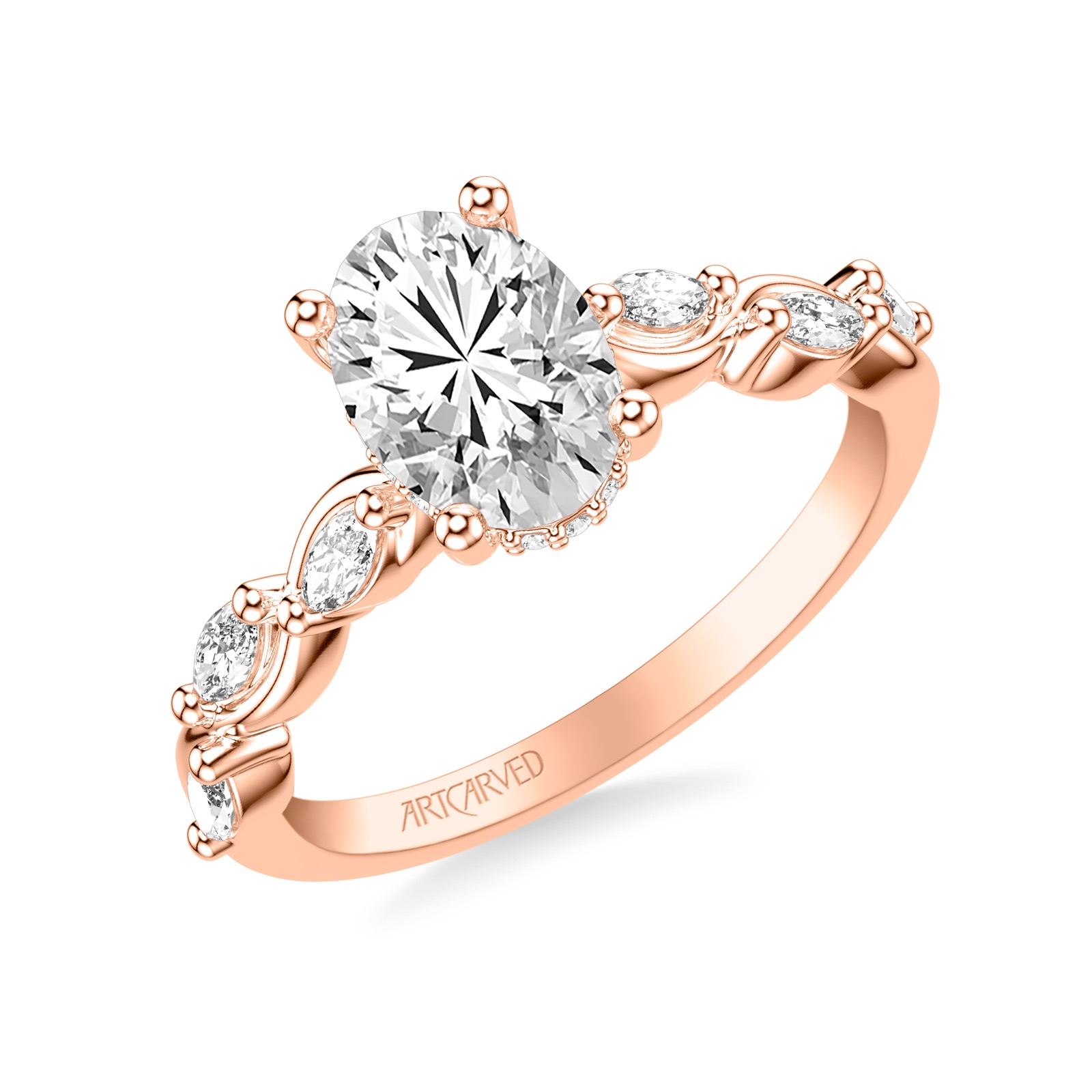 Vivienne Oval · Rose Gold