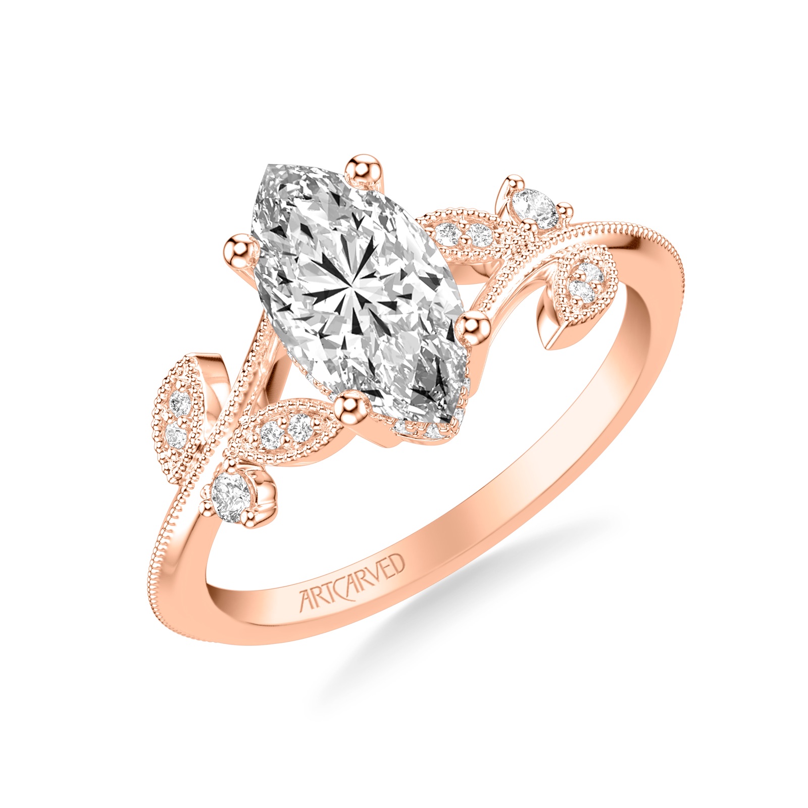 Lisette Marquise · White, Yellow or Rose Gold