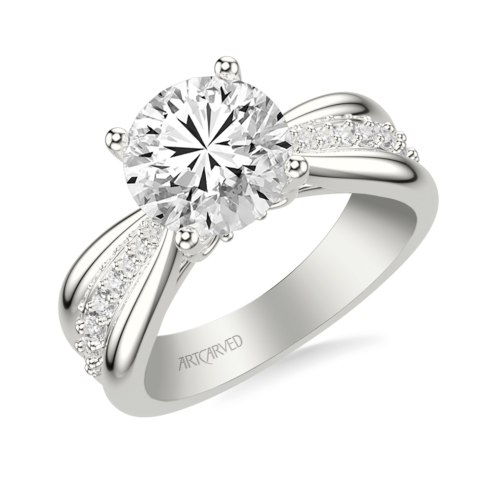 Ribbon Brilliant · White Gold