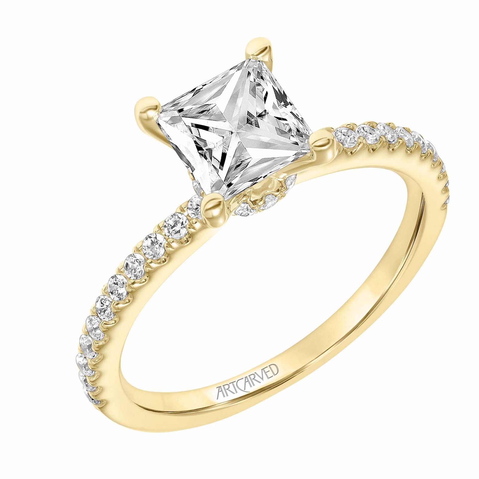 Willa Princess · Yellow Gold