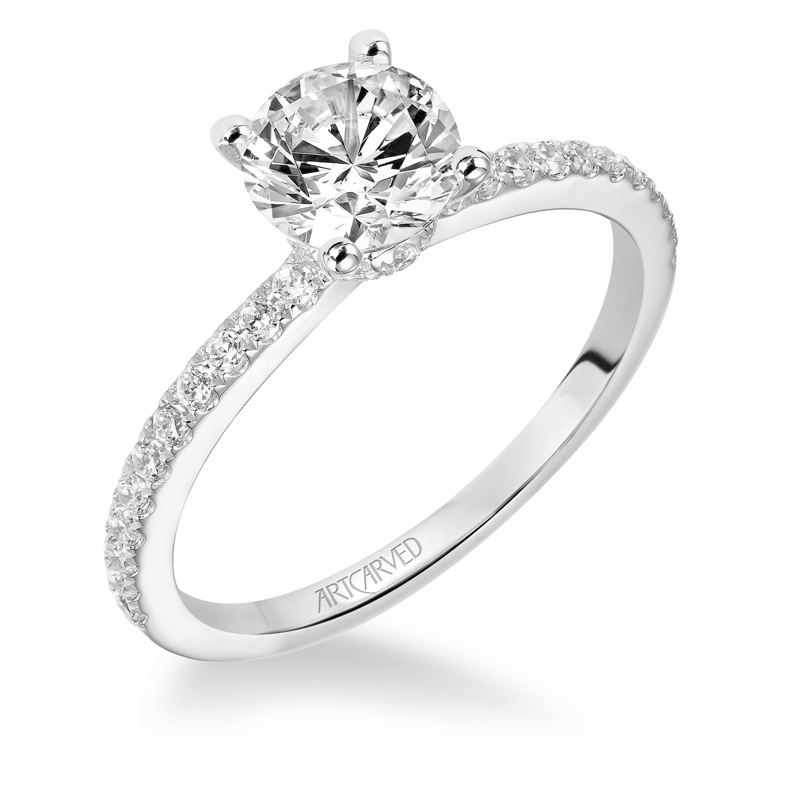 Genevieve Round · White Gold