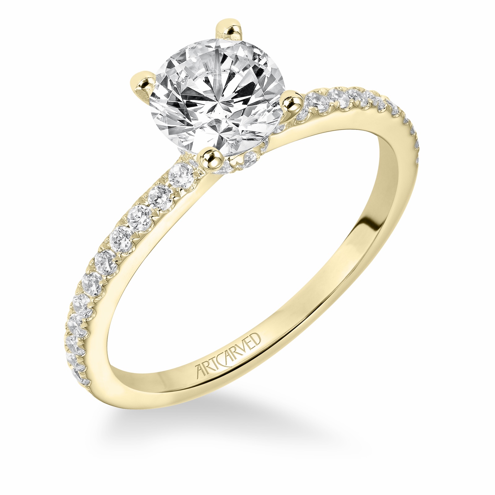 Genevieve Round · Yellow Gold