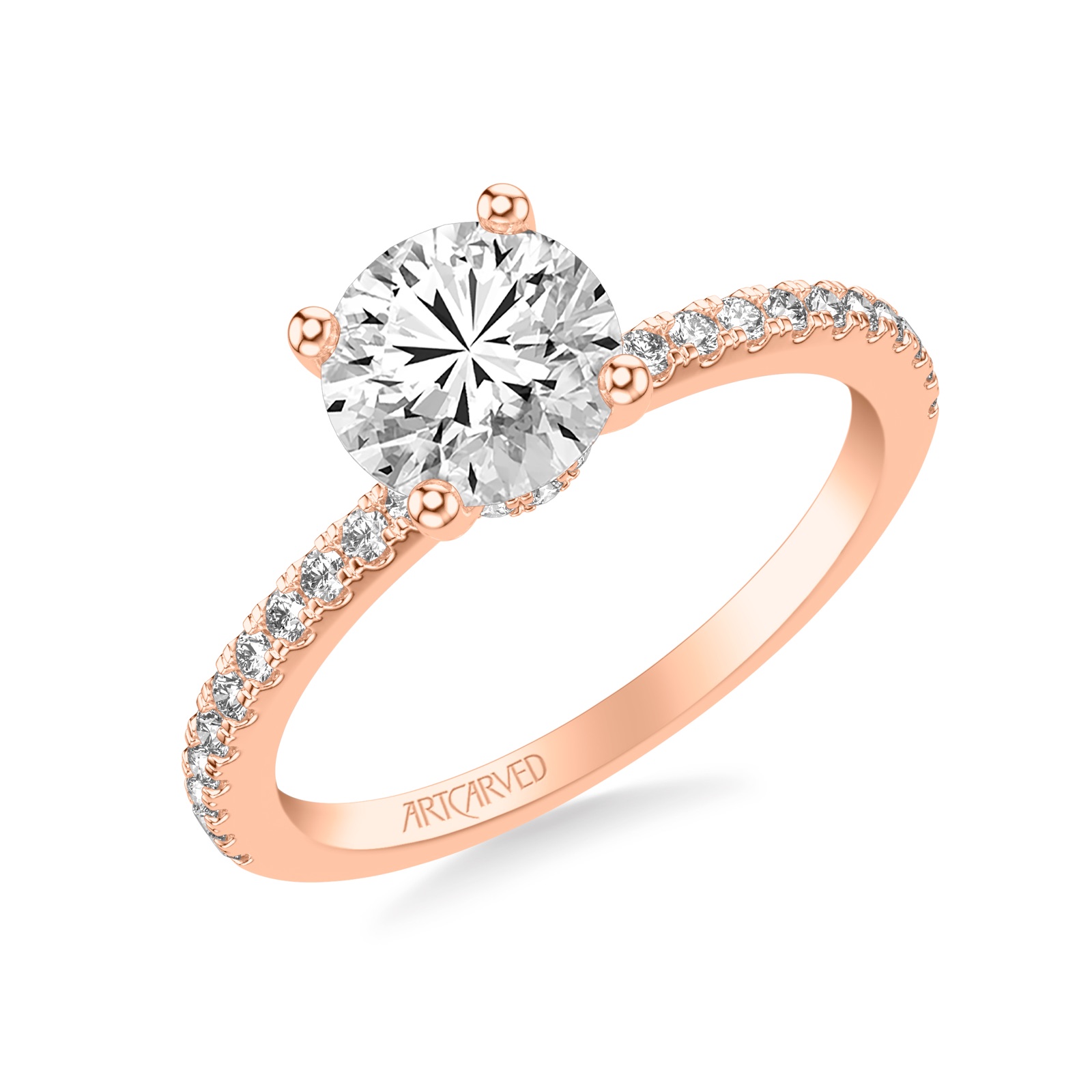 Adeline Round · Rose Gold