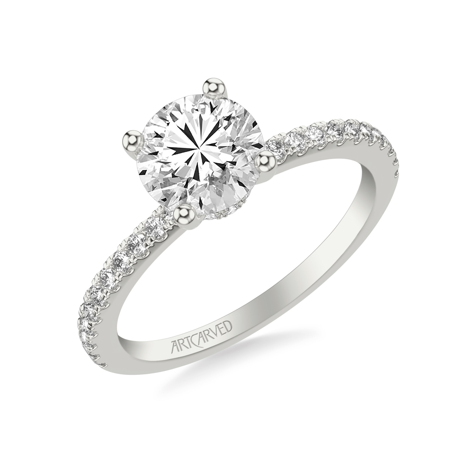 Adeline Round · White Gold