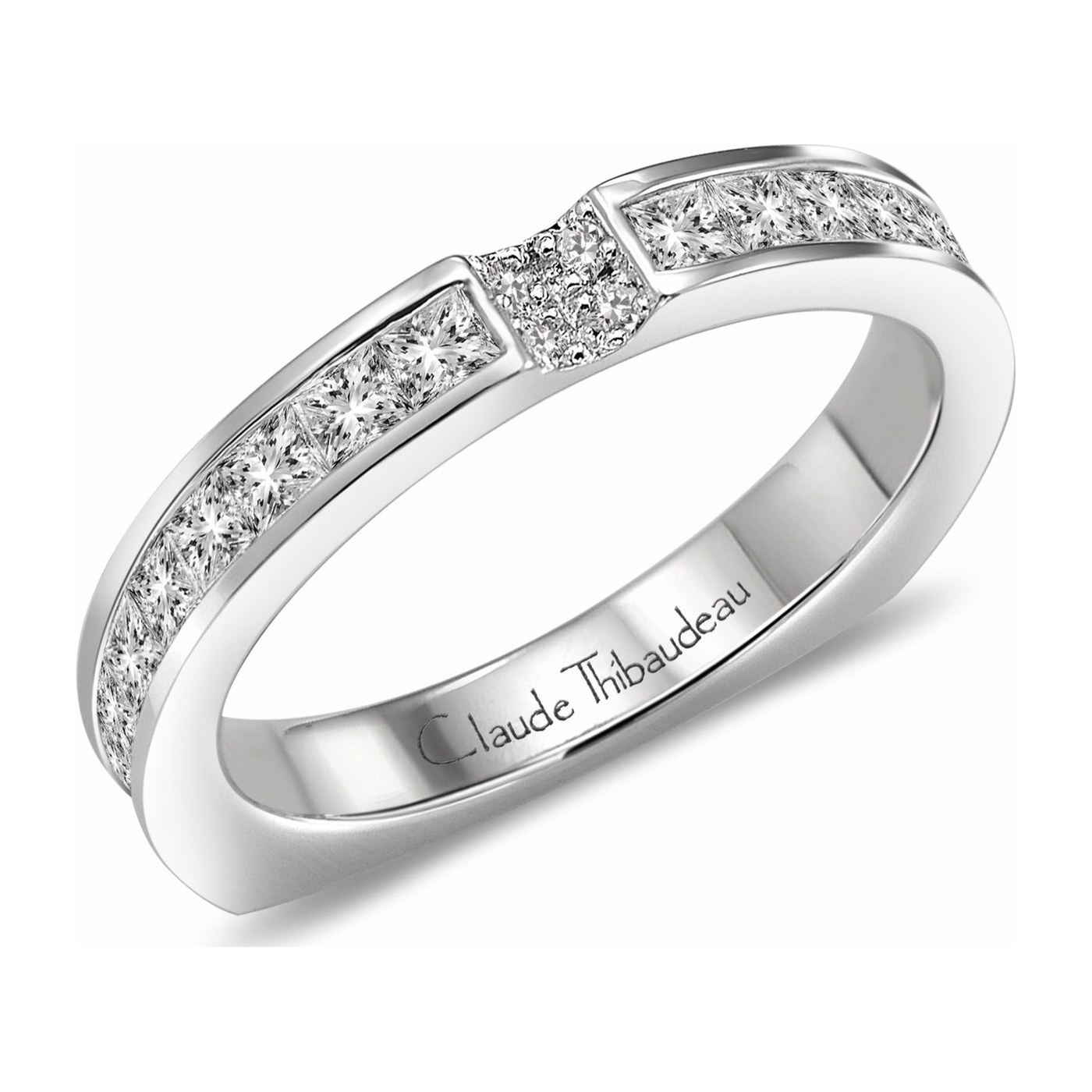 Squared Pavé Band