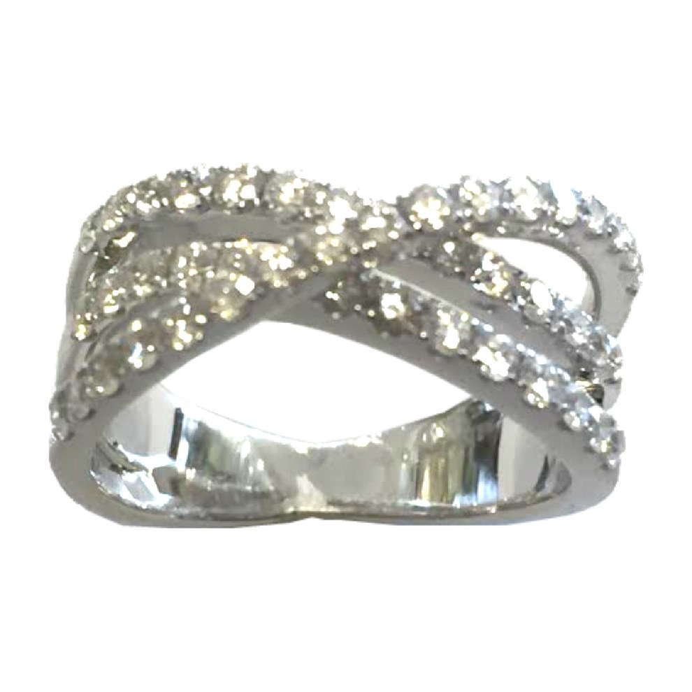 Crossover Band Ring