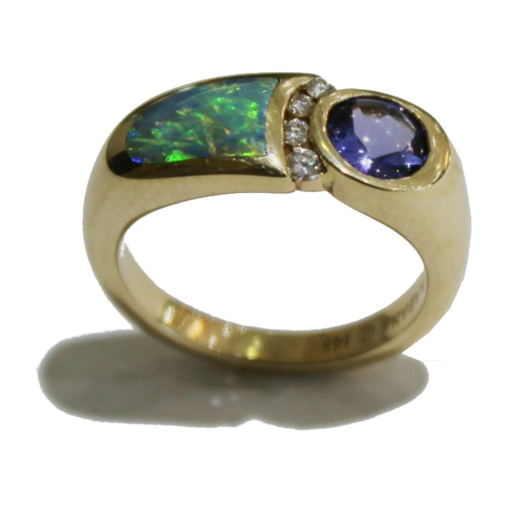 Opal Sapphire Band