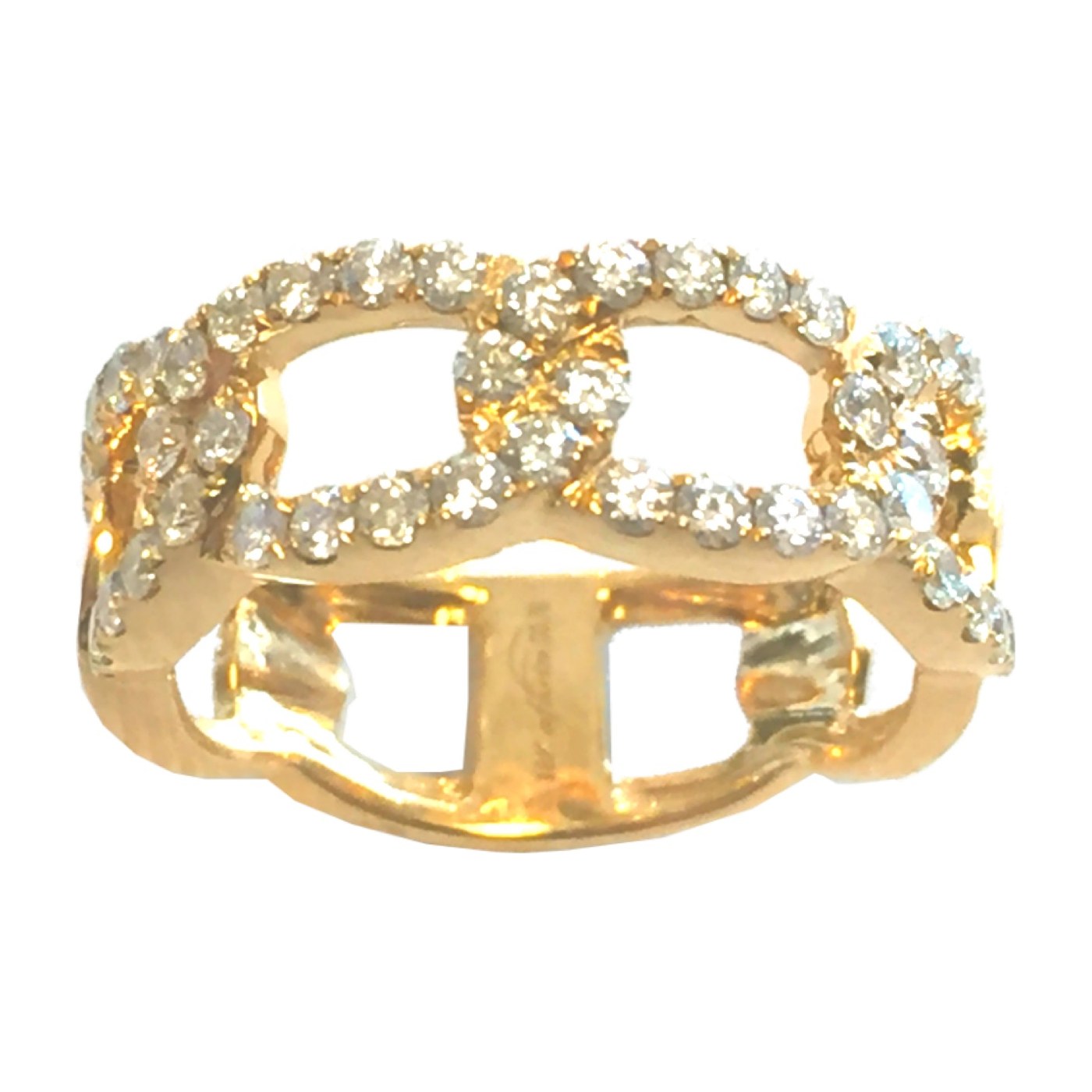 Gold Lattice Band