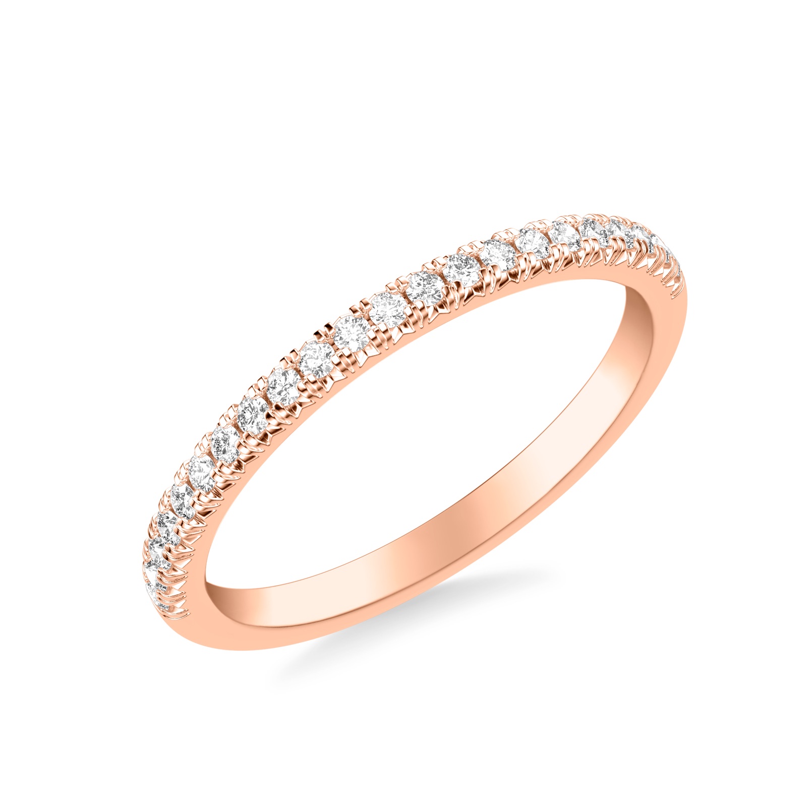 Brielle Pavé Band · Rose Gold