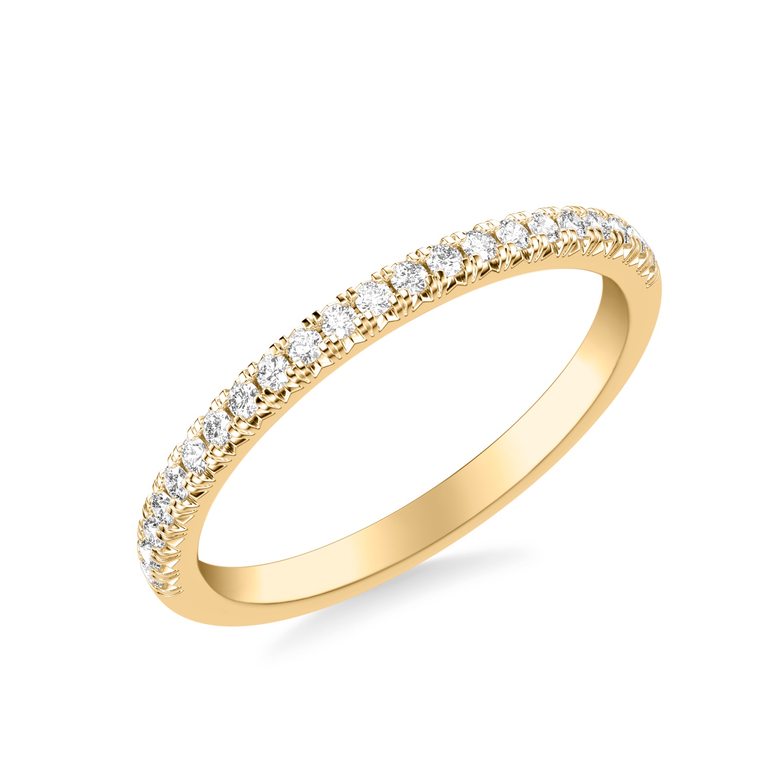 Brielle Pavé Band · Yellow Gold