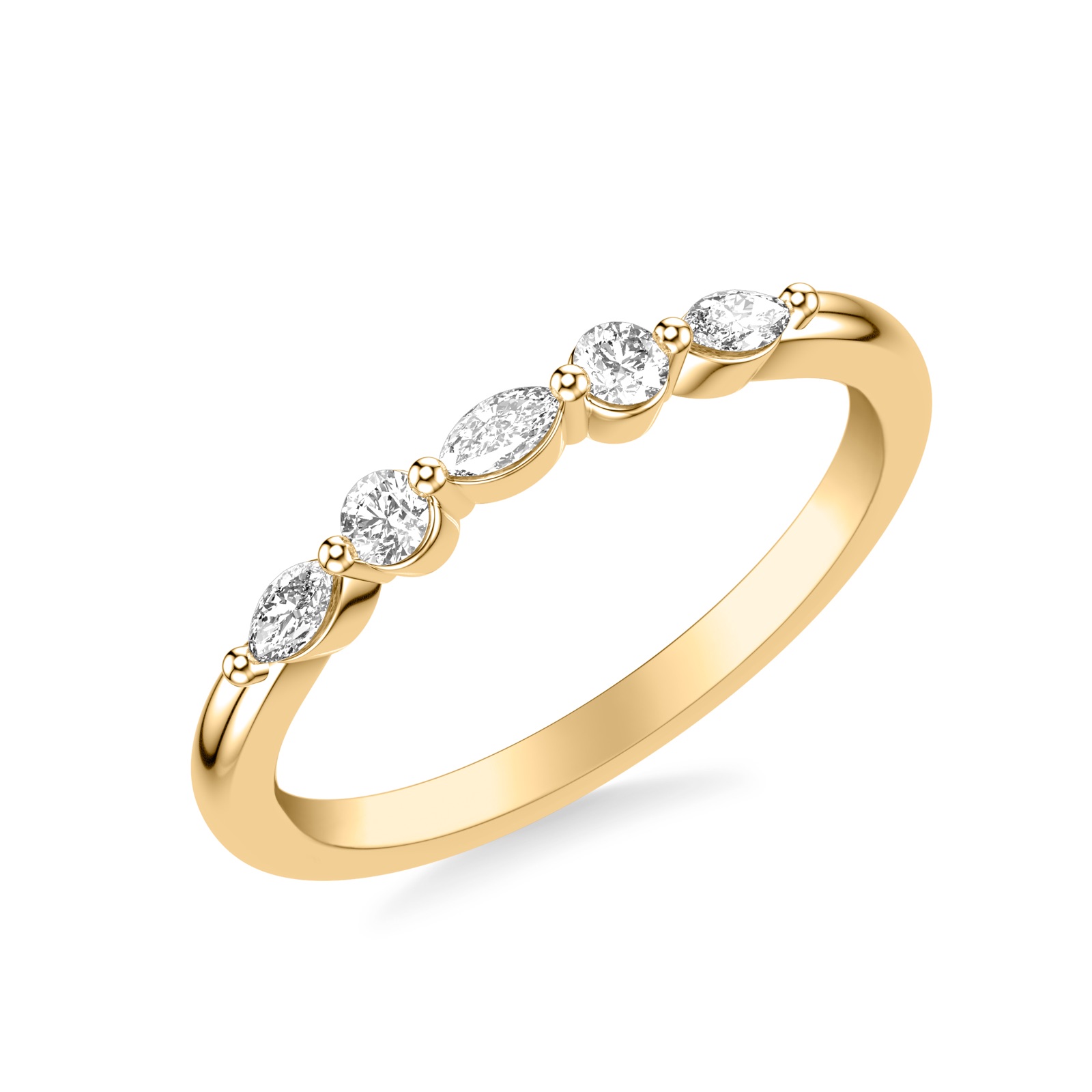 Quintrell Anniversary Band · Yellow Gold