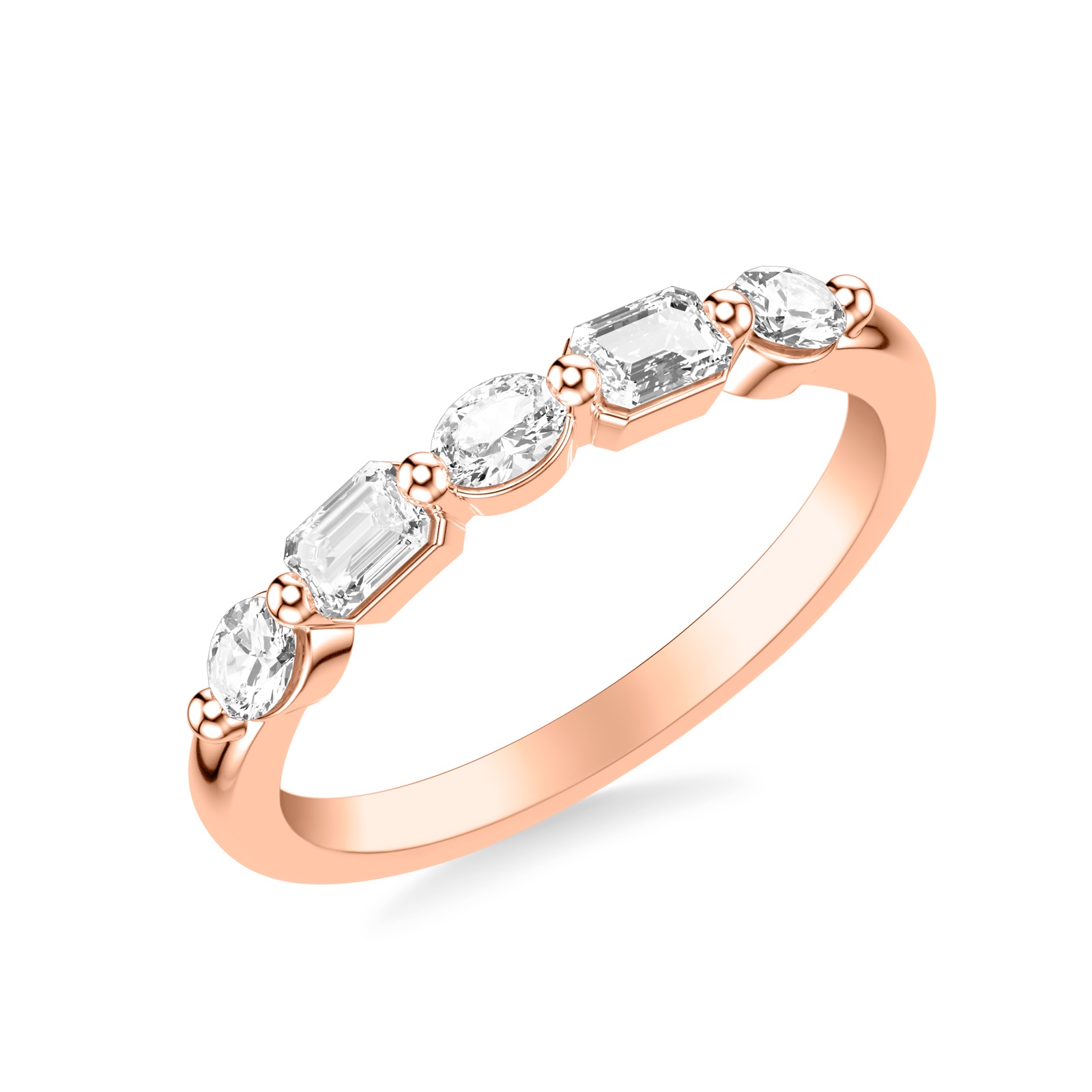 Delphine Anniversary Band · Rose Gold