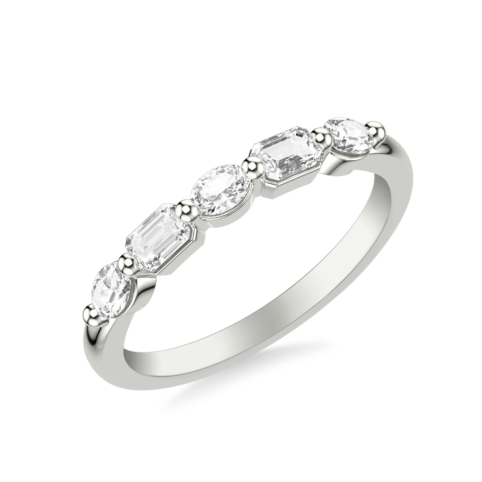 Delphine Anniversary Band · White Gold