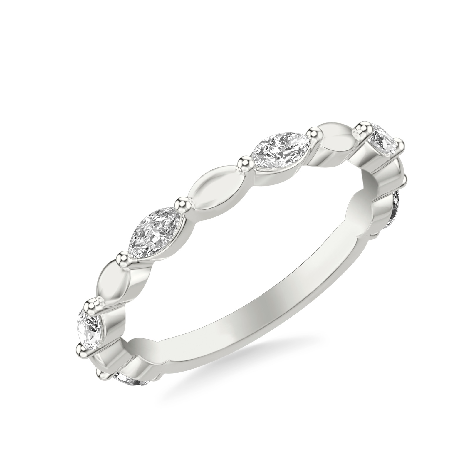 Elowen Anniversary Band · White Gold