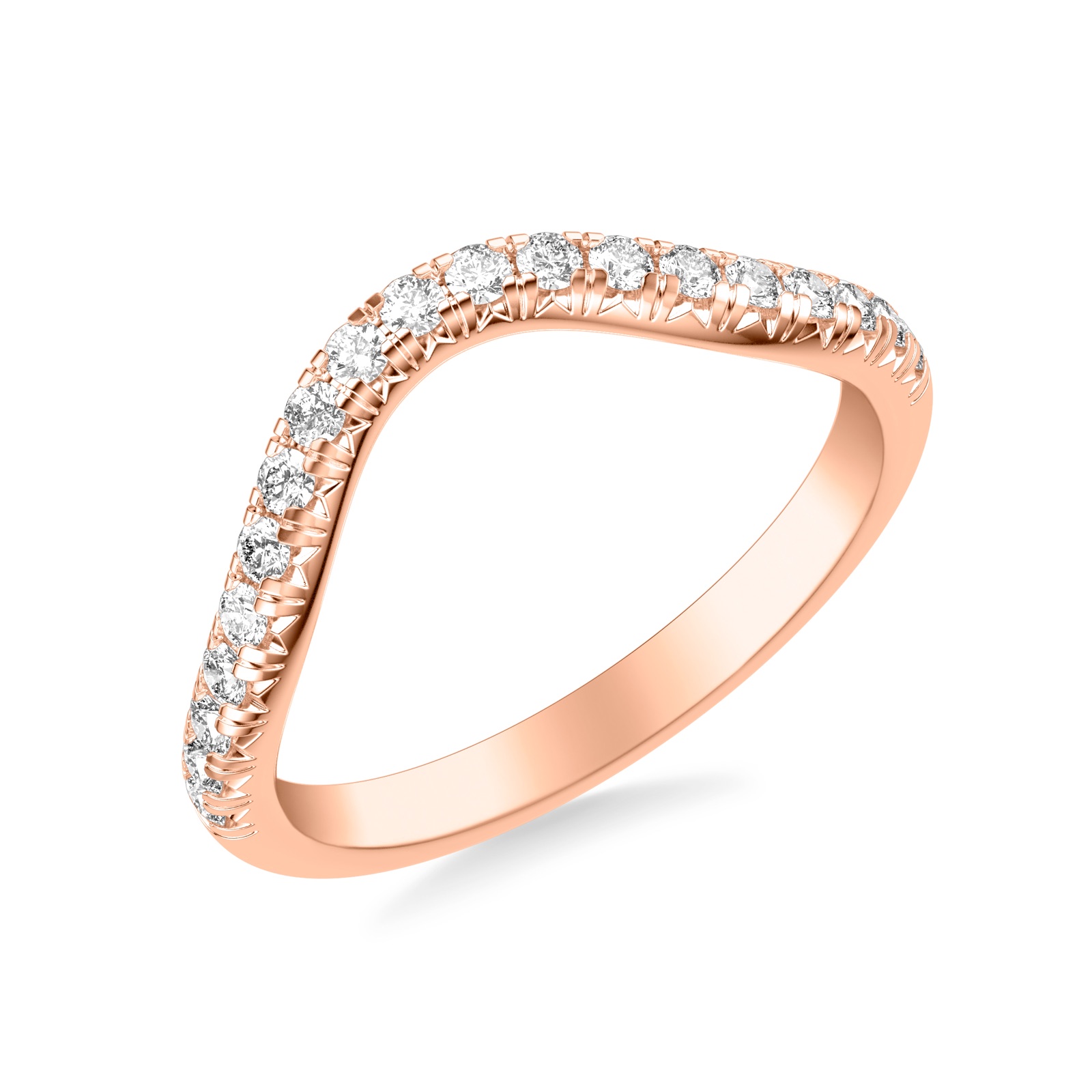 Perrine Contour Band · Rose Gold