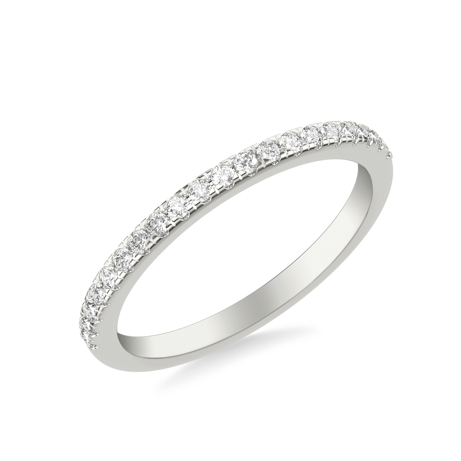 Quintessa Pavé Band · White Gold