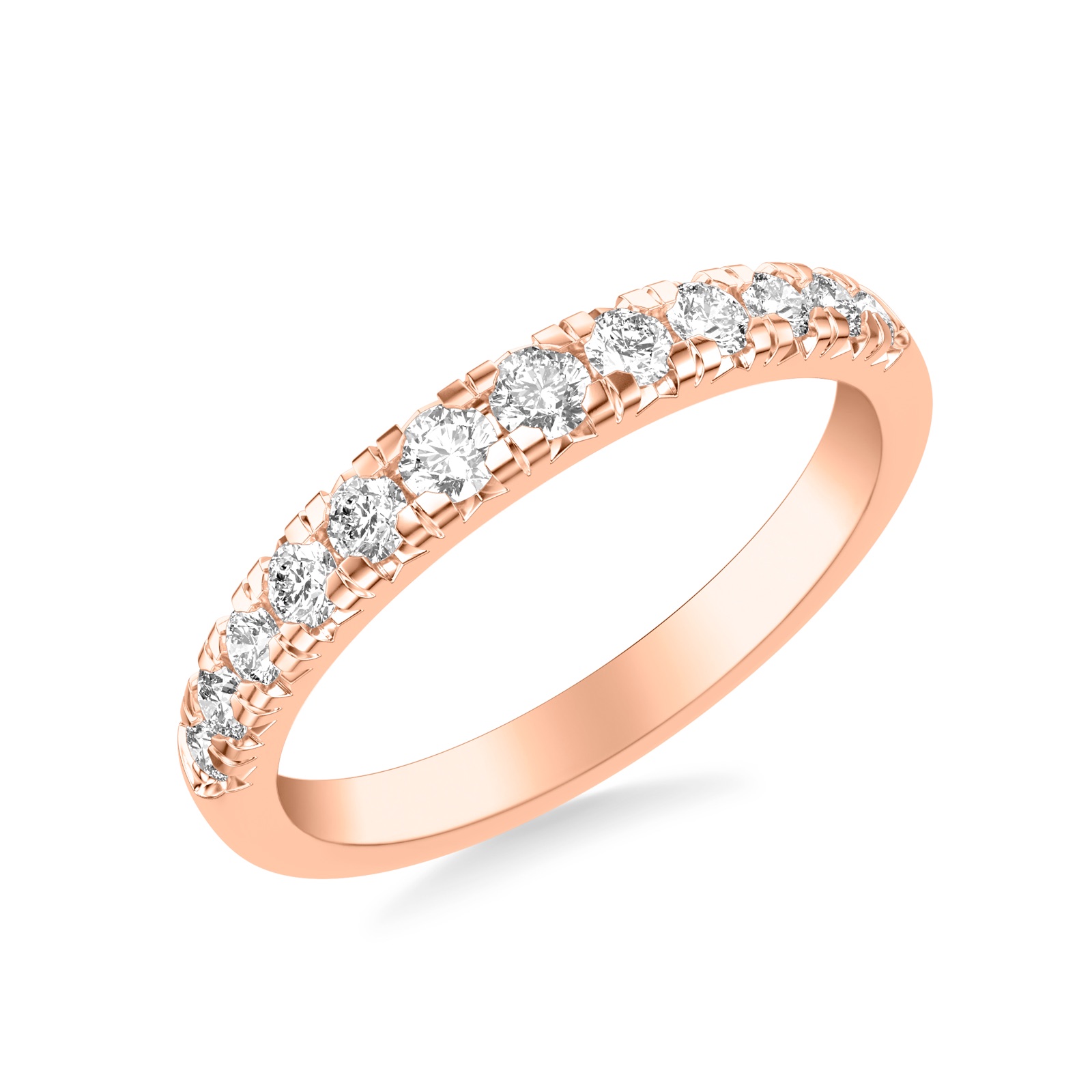 Adair Pavé Band · Rose Gold
