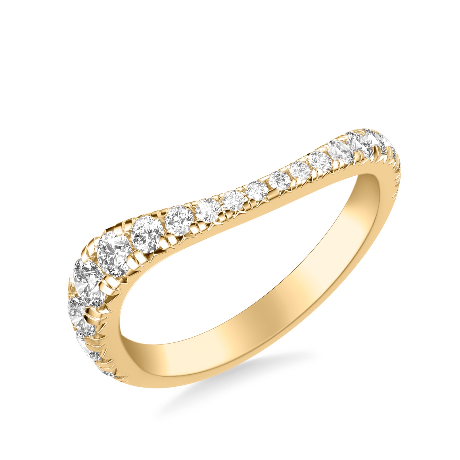 Jessamine Contour Band · Yellow Gold