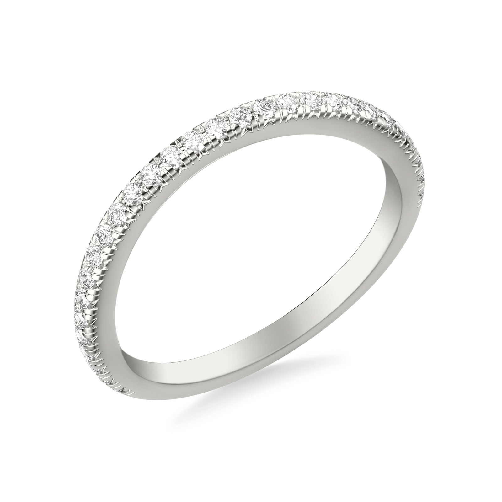 Kestrel Pavé Band · White Gold