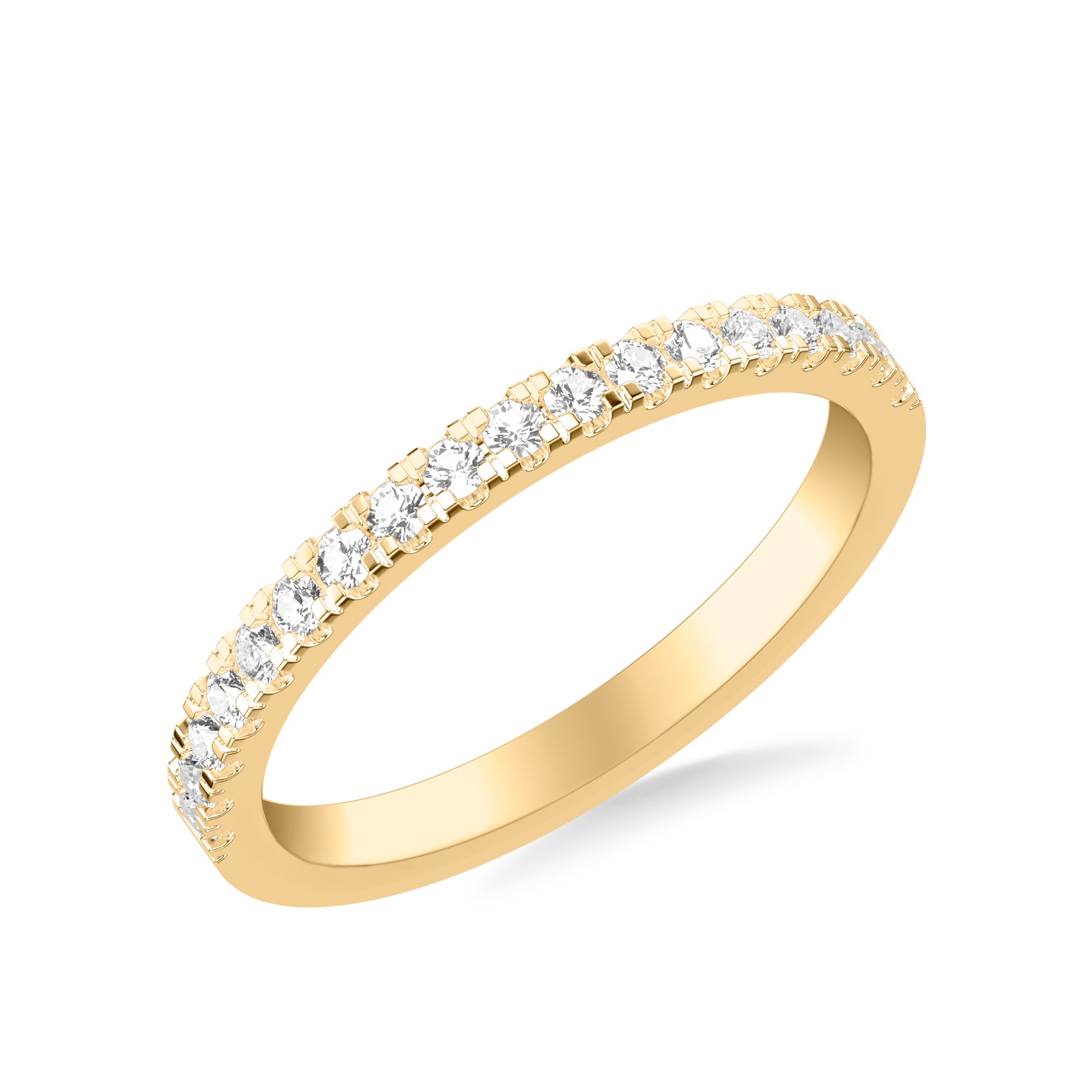 Emberly Pavé Band · Yellow Gold
