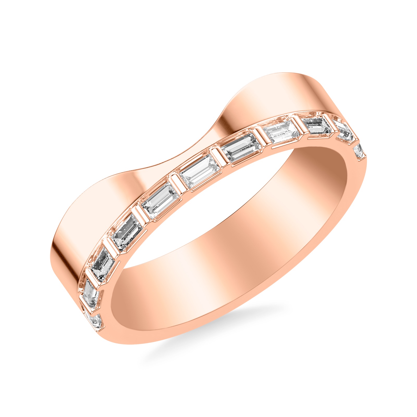 Ilaria Channel Band · Rose Gold