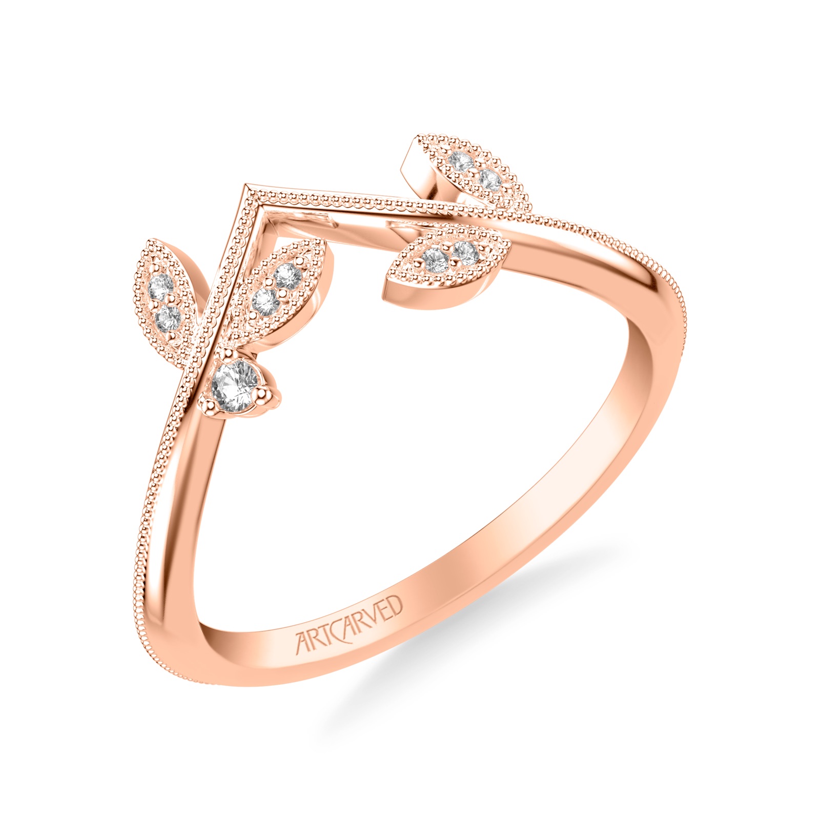 Maren Contour Band · Rose Gold