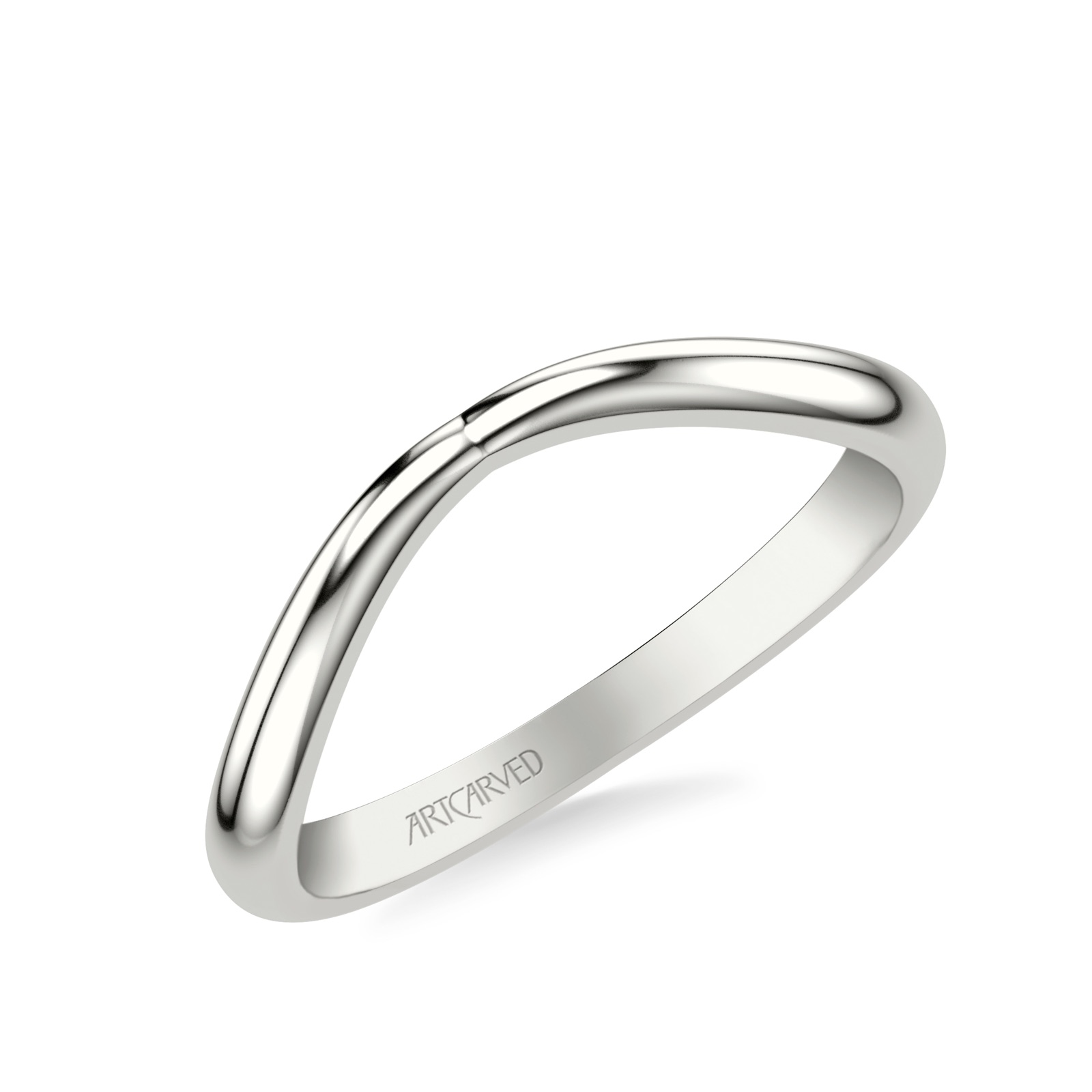 Paloma Contour Band · White Gold