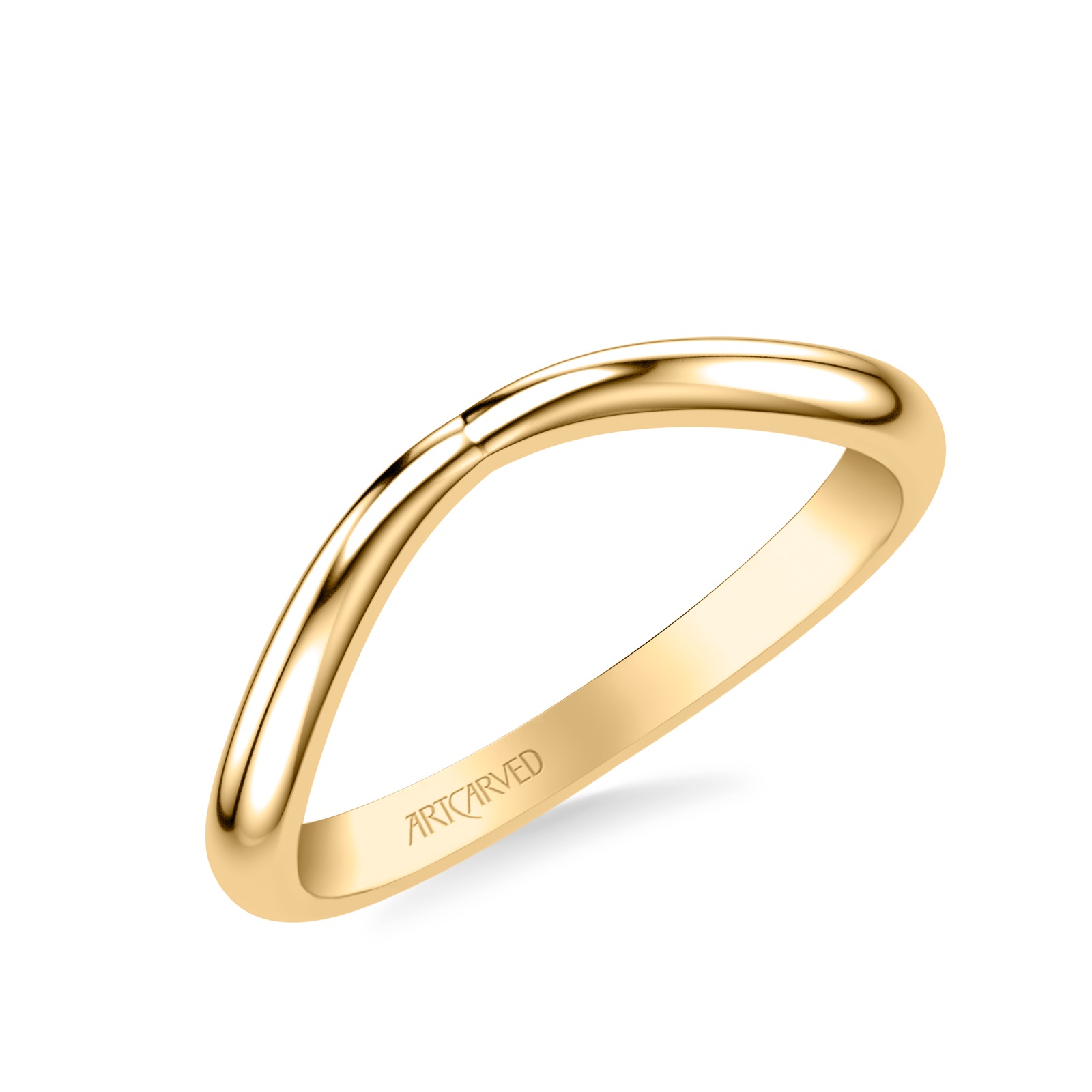 Paloma Contour Band · Yellow Gold