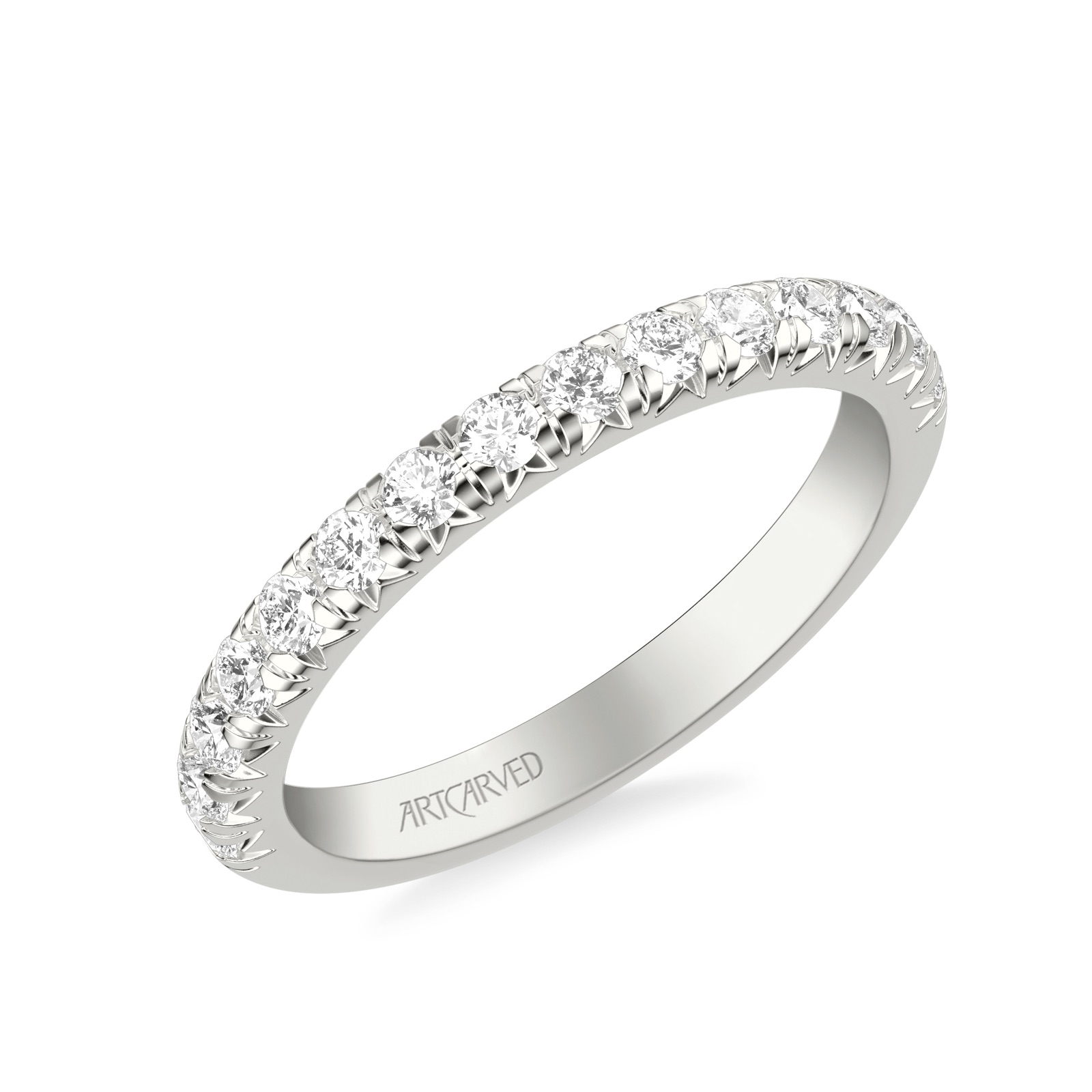 Quilla Pavé Band · White Gold