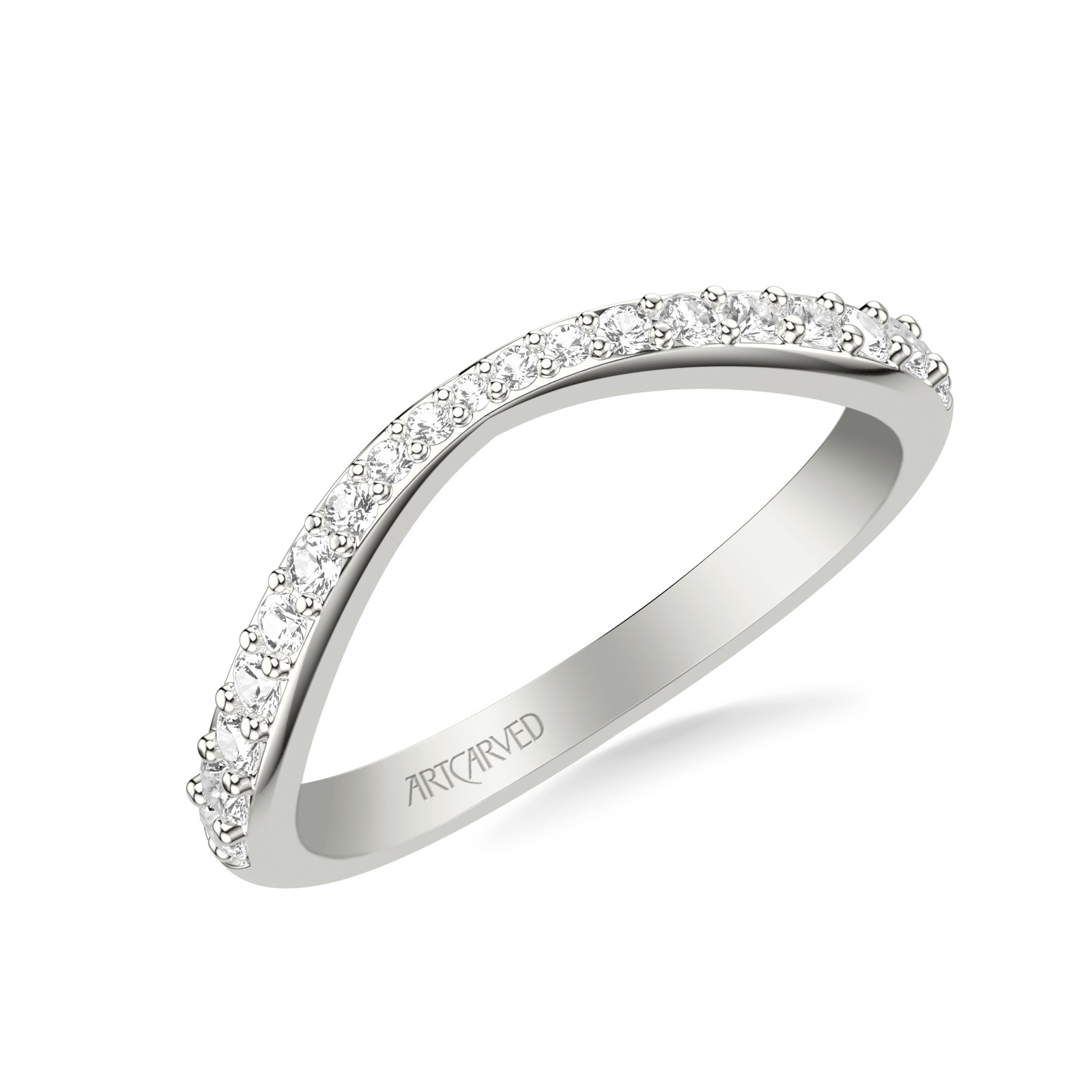 Reverie Contour Band · White Gold