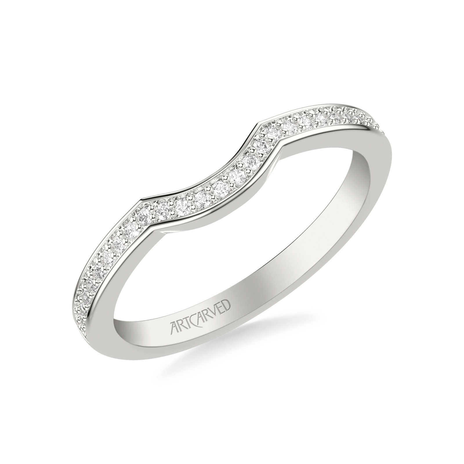 Sonnet Contour Band · White Gold