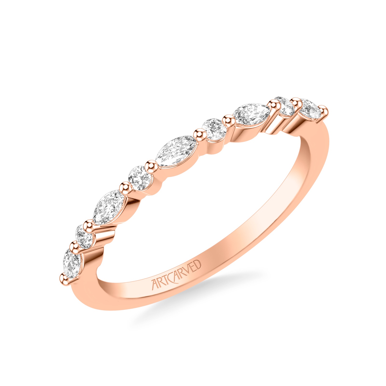 Zephyra Anniversary Band · Rose Gold