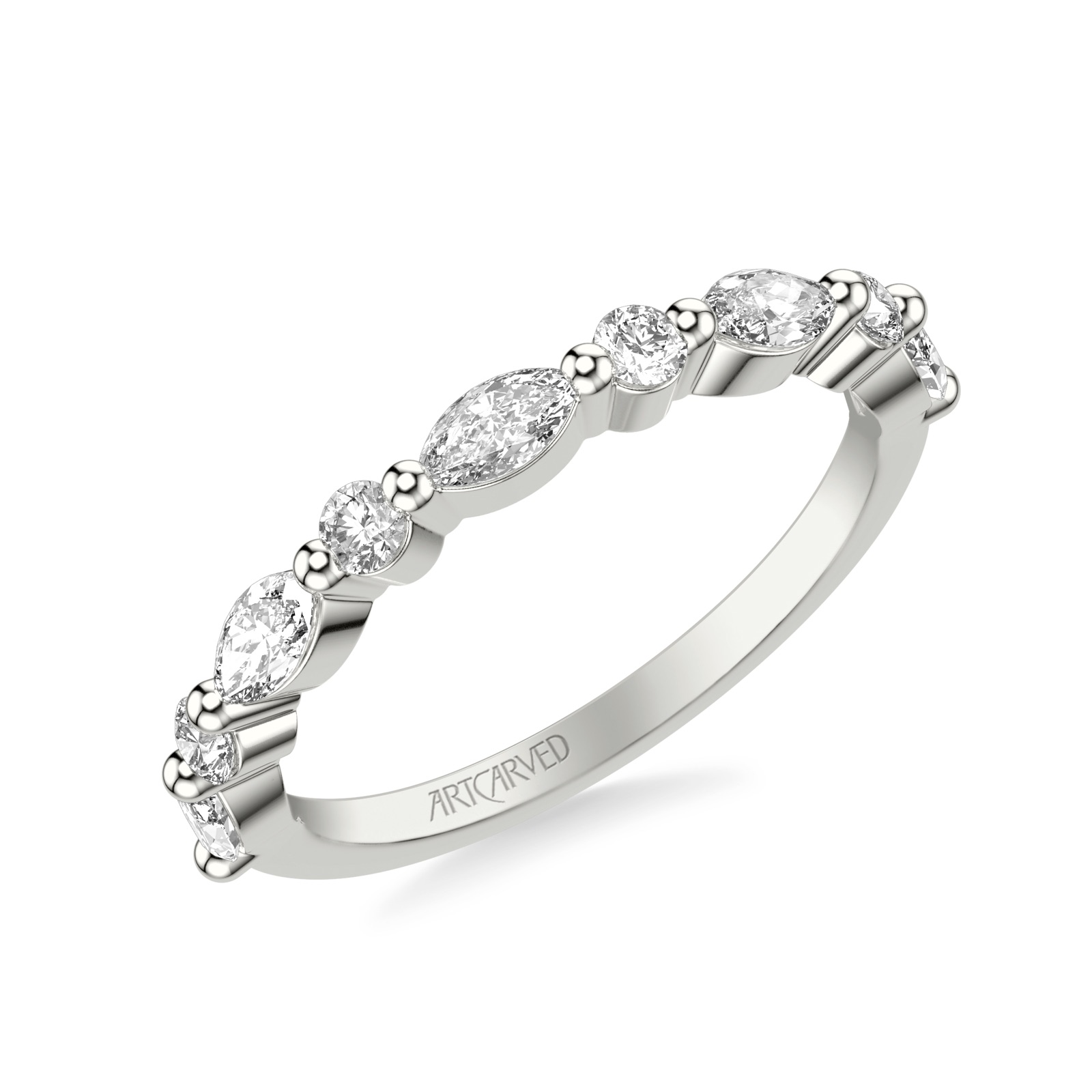 Tessera Stack · White Gold